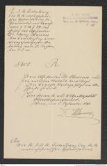 k.k. naturhistorisches Hofmuseum, Intendanzakten 1885-1896 (Hauer), Aktenzahl Z.579/1892, Seite 1